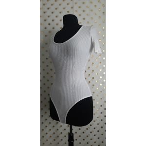 Scoopneck bodysuit Ribbed Knit
